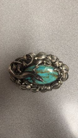 Silver/turquoise