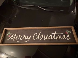 Rustic wood Xmas wall decor
