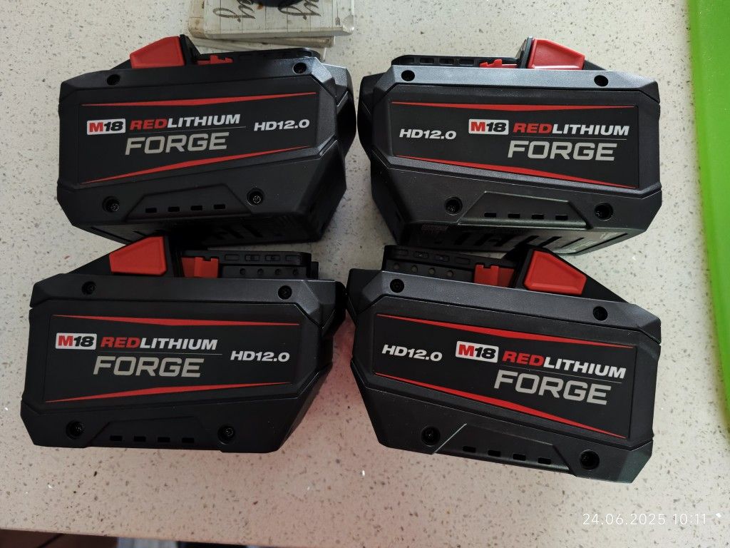 4x12.0 Milwaukee Battery M18 Forge