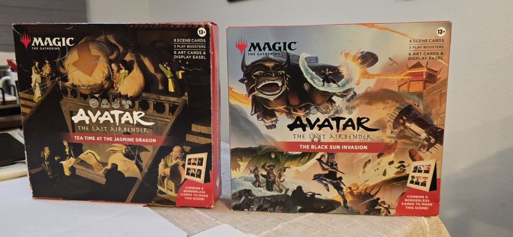 Magic the Gathering: Avatar The Last Airbender Scene Boxes 1 & 2. UNOPENED !