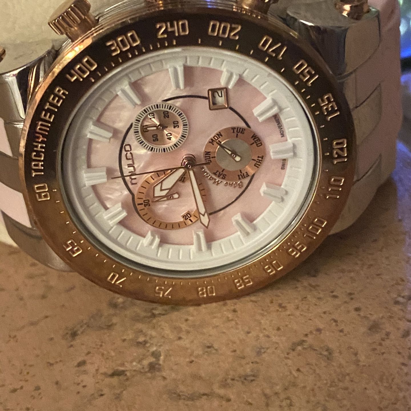 Woomen’s Mulco Watch Pink In very good condition