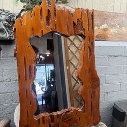Vintage, beautiful solid wood mirror