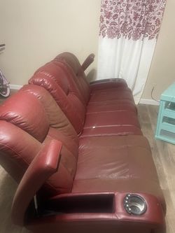 Red Recliner Sofa