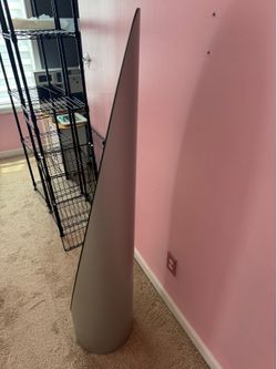 Modern Conical Pedestal Floor Mirror