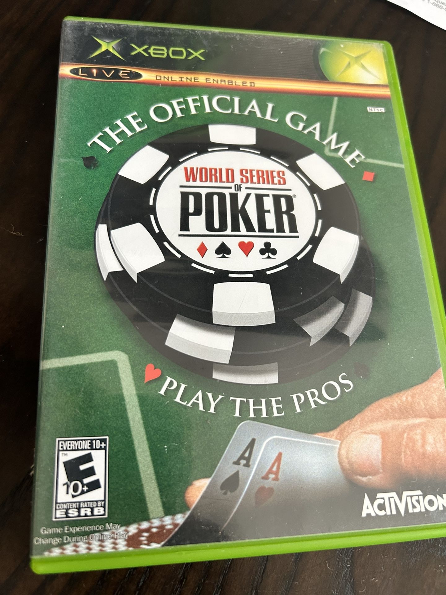 Xbox The Official Game World Series of Poker Video Game CIB