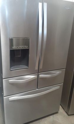 Whirlpool French Door Silver Refrigerator Fridge
