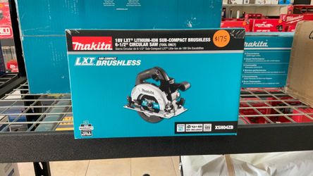 MAKITA XSH04ZB 18V LXT LITHIUM-ION SUB-COMPACT BRUSHLESS 6-1/2” CIRCULAR SAW (TOOL ONLY).