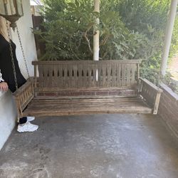 Wood Porch Swing