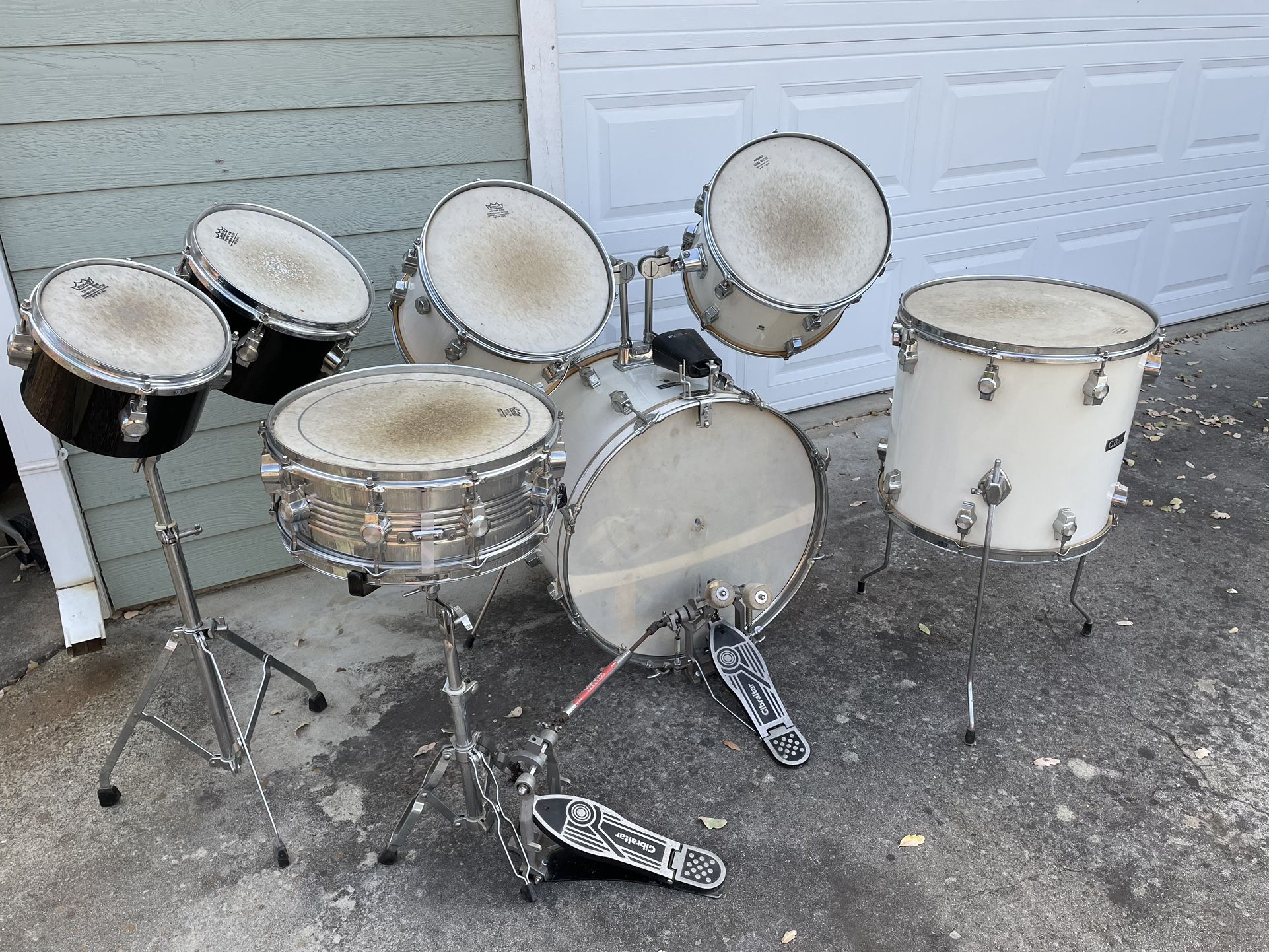 14 piece vintage CB700 drum set