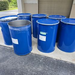 12 Barrels 55Gallon With Lids Steel Metal 3for $100