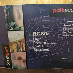 BNOB Polk Audio In Wall Speakers 