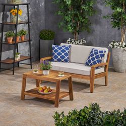 Outdoor Patio Furniture 2 Piece Set 