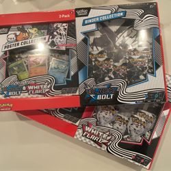 Black Bolt/White Flare Binder/Poster Bundle