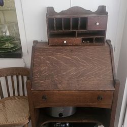 Antique secretary desk.