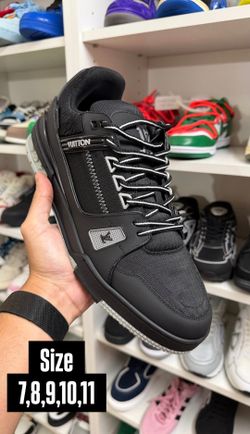LV TRAINER SNEAKERS BLACK/GRAY NEW COLLECTION