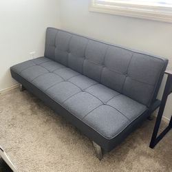 Futon - Gray (measurements in pics) 