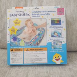 Nickelodeon Baby Shark Making a Splash Inflatable Safety Tub - Baby Bathtub
