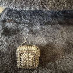 Silver Men’s Hip Hop Ring Size 7