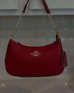 Red coach bag