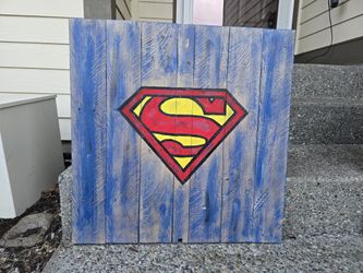 Handpainted Superman Sign