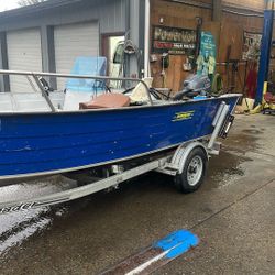 Duroboat And Trailer With New 25hp Engine 