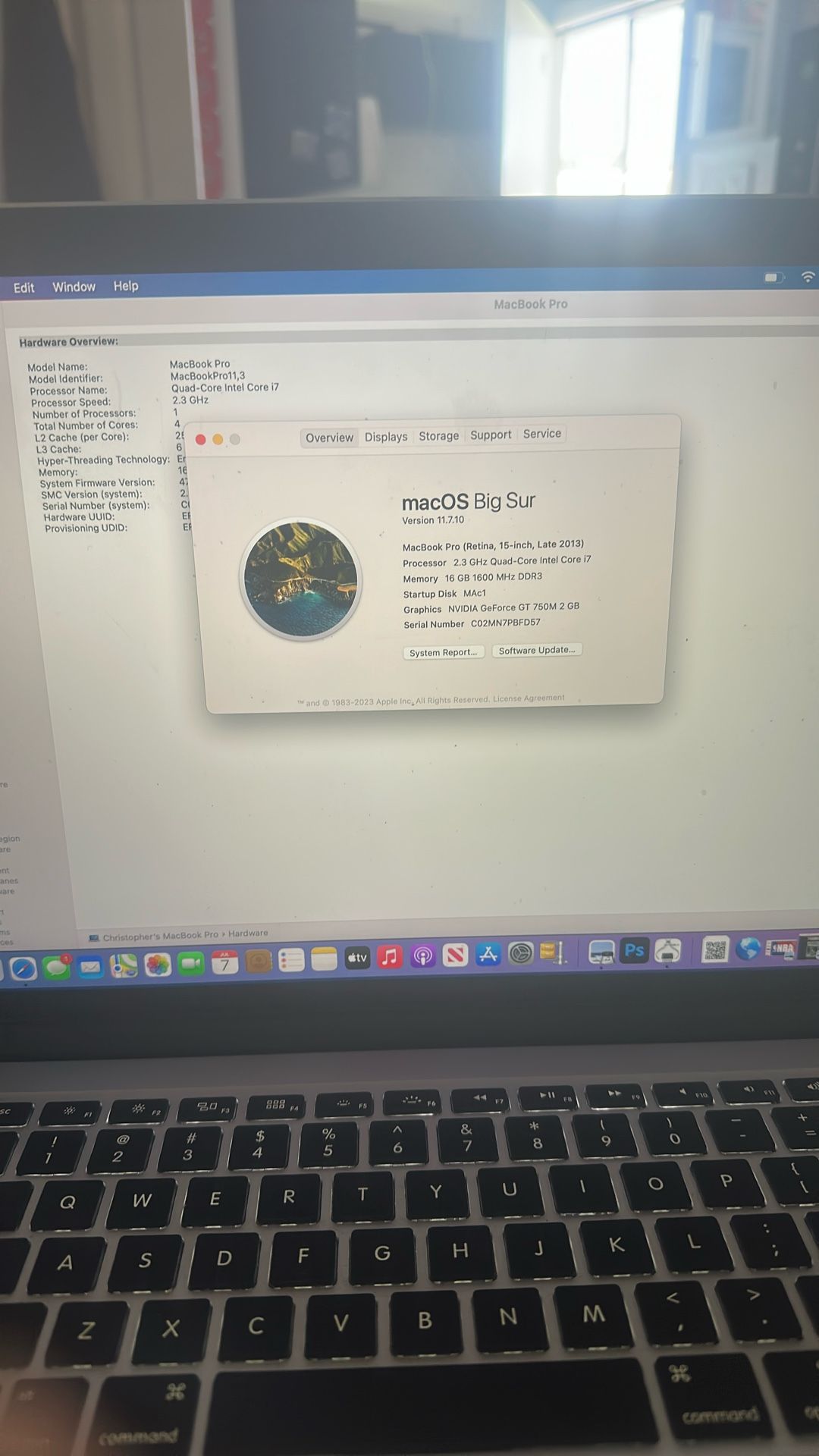 macBook pro Retina, 15-inch, late 2013