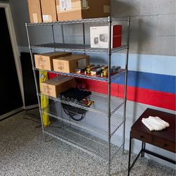 ULINE metal shelving rack