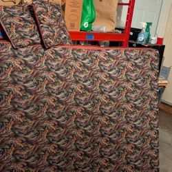 Full Size Futon Mattress+ 2 Matching Pillows