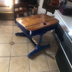 Antique school desk