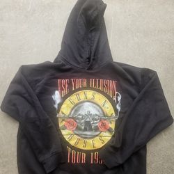 Guns N Roses Use Your Illusion Tour Hoodie Graphic Sweatshirt Black