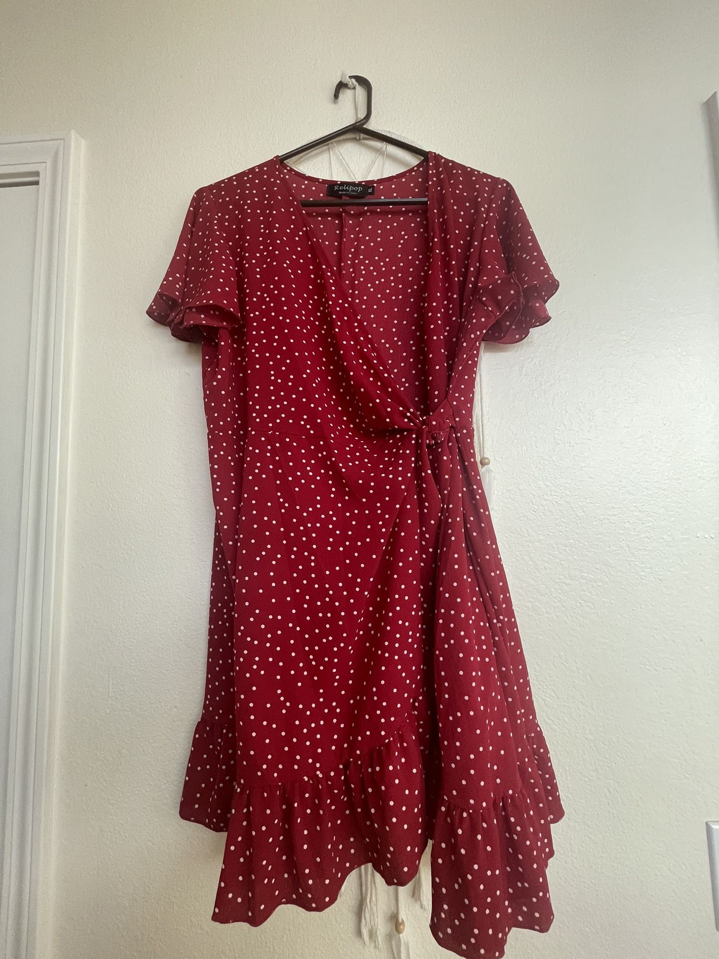 Red/White Polka Dot Dress