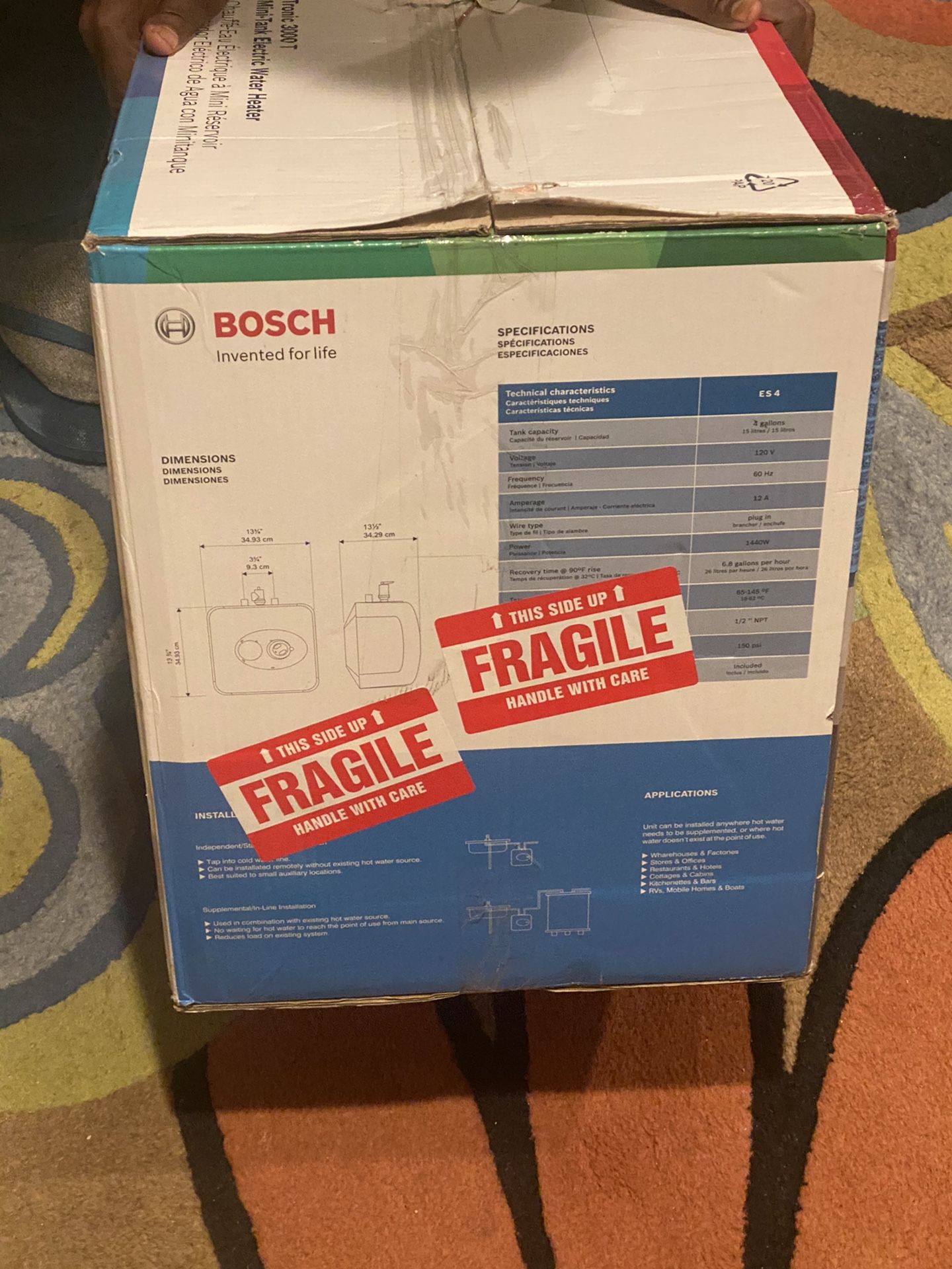 Bosch Tromic 3000T Mini-Tank Electric Water Heater