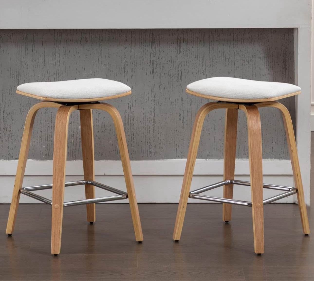 Set of modern counter stools