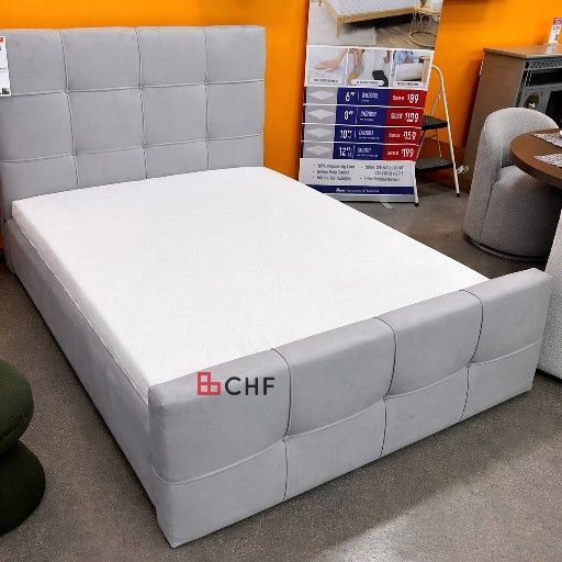 contemporary queen size bed frame // mattress sold separately