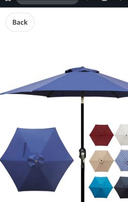 Brand new Blissun 7.5 ft Patio Umbrella, Yard Umbrella