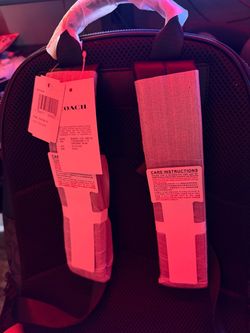 Coach Backpack with Tags