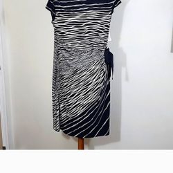 Dress Barn Ribbon Tie On Side Dress NWT