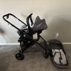 Baby Trend Car seat & Base, Stroller And Bassinet 