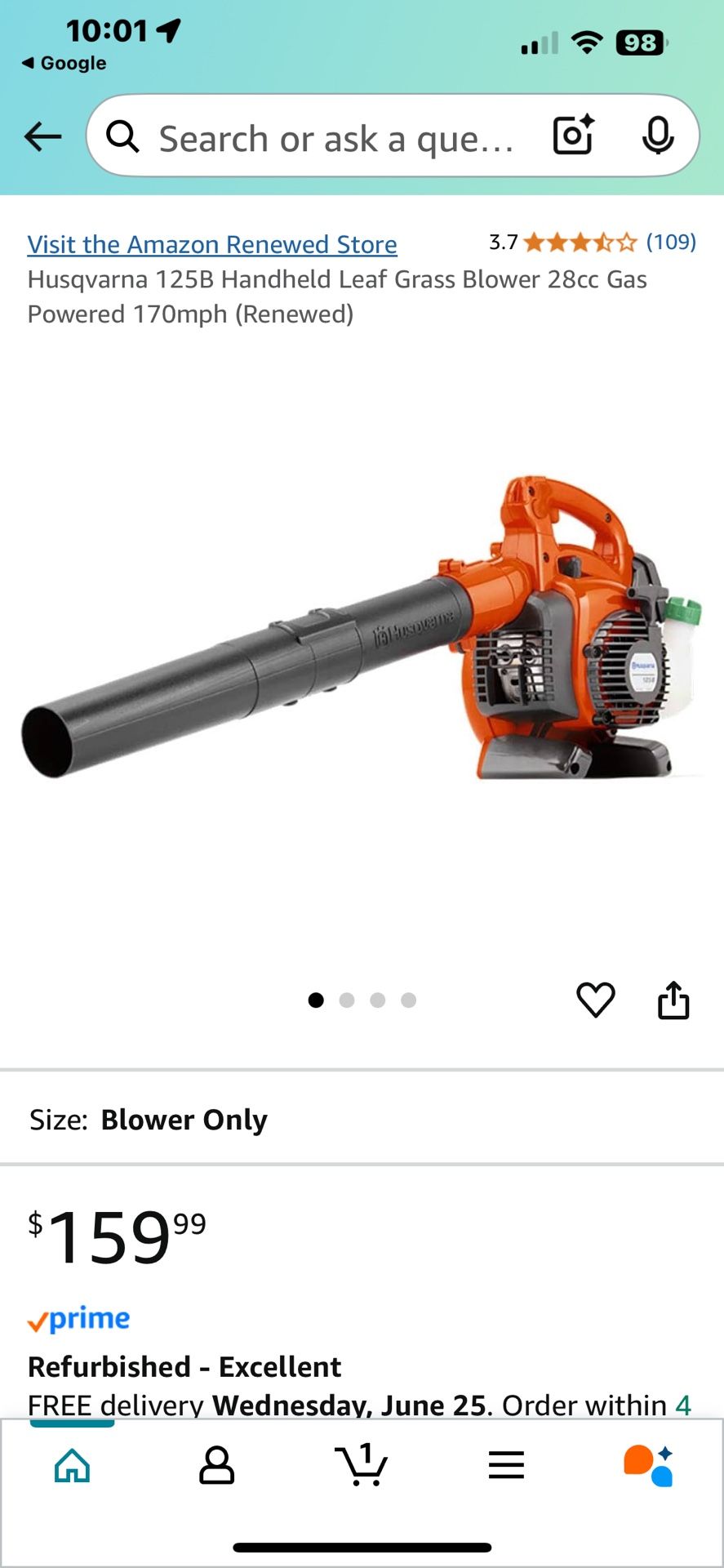 Ryobi Weed Whacker & Husqvarna Leaf Blower
