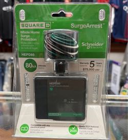 Square D HEPD80 SurgeArrest 80kA Whole Home Surge Protector Brand New