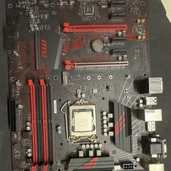 MSI Z370 gaming plus motherboard/ Intel I5-8400/RX 580 8gb
