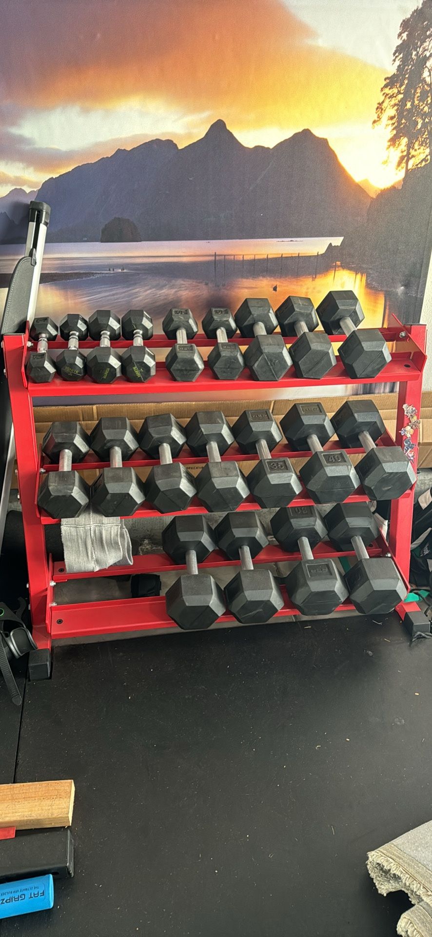 Rep Hex Barbell Set 5-50 Lbs