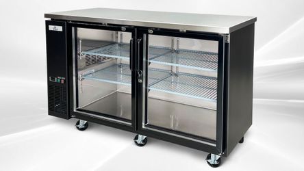 NSF 60 ins Beer Black Glass Door Back Bar Cooler case UUB24-60G