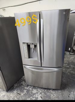 LG 3 Doors 36" Stainless Steel Working Good LG I MAKER WORKING DISPENSER WATER