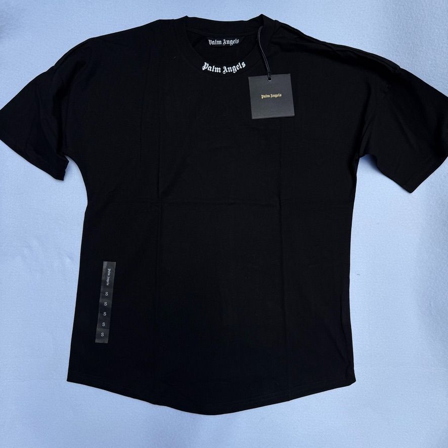 Palm Angels Classic Logo Print T shirt Black Small Shirts