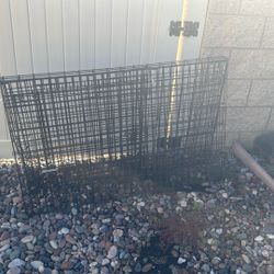 large metal kennel 