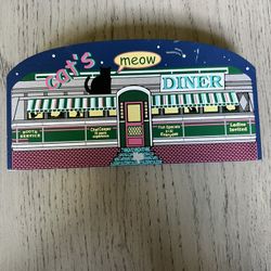 Cat's Meow Village Diner Special Event 1998 ** AUTOGRAPHED BY FALINE **