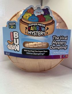 Super Mega Rainbow Mystery Dumpling Squishy Toy -Rare Glitter Chance New