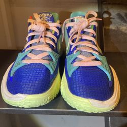 Nike Kyrie 7 Sue Bird Collab Men’s 8.5 Blue Pink Sky Blue Green CZ0105-401
