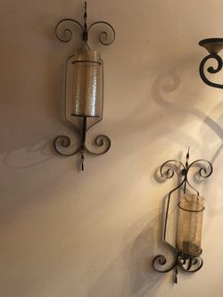 2 sconces / candle holders